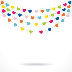 creative valentine or birthday banner design