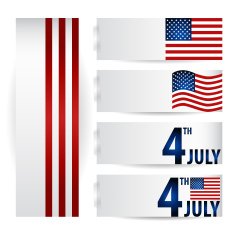 American Flag for Independence Day Vector illustration N20