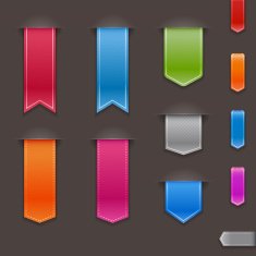 Textured ribbons