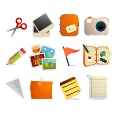 Satin Scrapbook & Family Album Icons