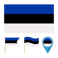 Estonia country flag vector