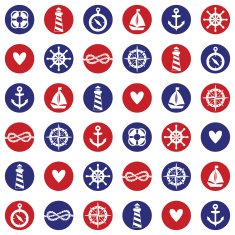 Pattern with sea elements N2