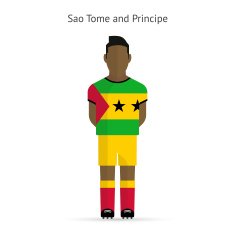 Sao Tome and Principe football player Soccer uniform