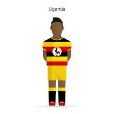 Uganda football player Soccer uniform