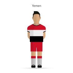 Yemen football player Soccer uniform