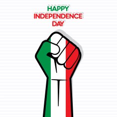 Flag of Italy happy Independence Day design