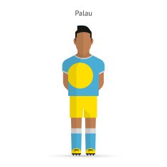 Palau football player Soccer uniform