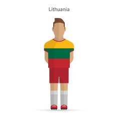 Lithuania football player Soccer uniform
