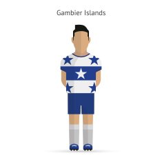 Gambier Islands football player Soccer uniform