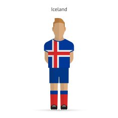 Iceland football player Soccer uniform
