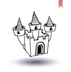 castle vector illustration N2