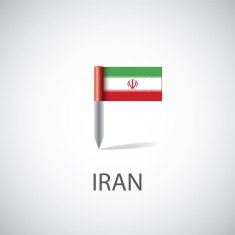 Iran flag pin N2