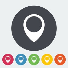 Map pin single icon N2