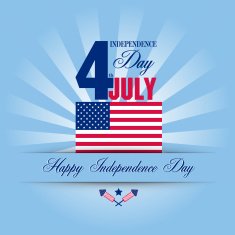 Independence Day card July 4