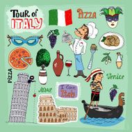 Tour of Italy illustration