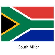 Flag of the country south africa Vector illustration