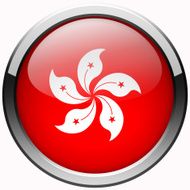 hong kong flag gel metal button