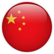 China Flag Glossy Button N4