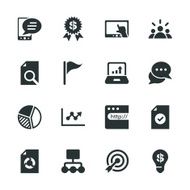Marketing Silhouette Icons