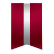 Ribbon banner - latvian flag