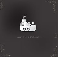 Boat sign vector N2