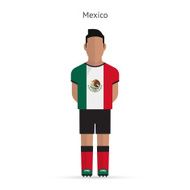 Mexico football player Soccer uniform