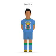 Melilla football player Soccer uniform