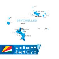 Seychelles vector map