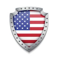 Shield with american flag N2