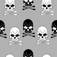 seamless pattern with skulls N8
