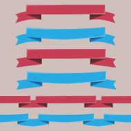 Vector ribbons set N9