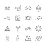 Marine icons eps 10