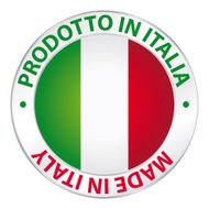 Prodotto in Italia Made Italy Flag label product
