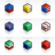 Flag Icons Set Design Elements N23
