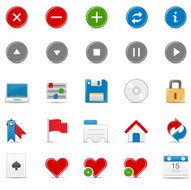 Desktop &amp; Interface Icon Set Simple color series N2