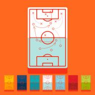 Flat design playing field N4