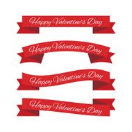 Valentine&#039;s day ribbons