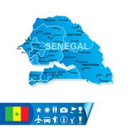 Senegal vector map