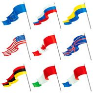 Set of International Flags