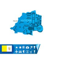 Vatican vector map