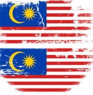 Malaysia grunge flag N2