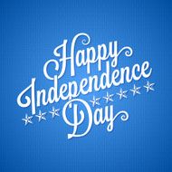 independence day vintage lettering background