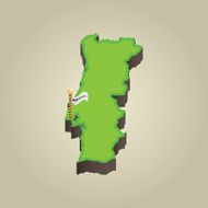 Portugal 3D Map