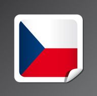 Czech flag button N2