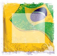 grunge brazilian flag