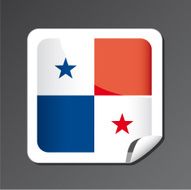 Panama flag button