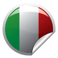 Italian Flag Sticker N2