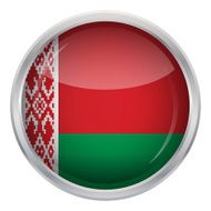 Glossy Button - Flag of Belarus N4