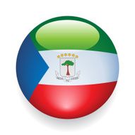 World Flag Button Equatorial Guinea