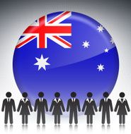 Australian Business Stick Figures